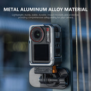 For DJI Osmo Action 5 Pro STARTRC Metal Cage Expansion Adapter Frame with Cold Shoe (Grey)