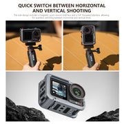 For DJI Osmo Action 5 Pro STARTRC Metal Cage Expansion Adapter Frame with Cold Shoe (Grey)