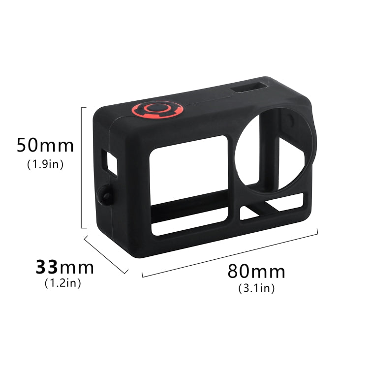 For DJI Osmo Action 5 Pro STARTRC Silicone Protective Case with Lens Cover (Grey)