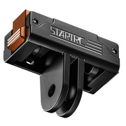 For DJI Osmo Action 5 Pro / 4 / 3 STARTRC Plastic Quick Adapter Magnetic Extension Bracket (Black)