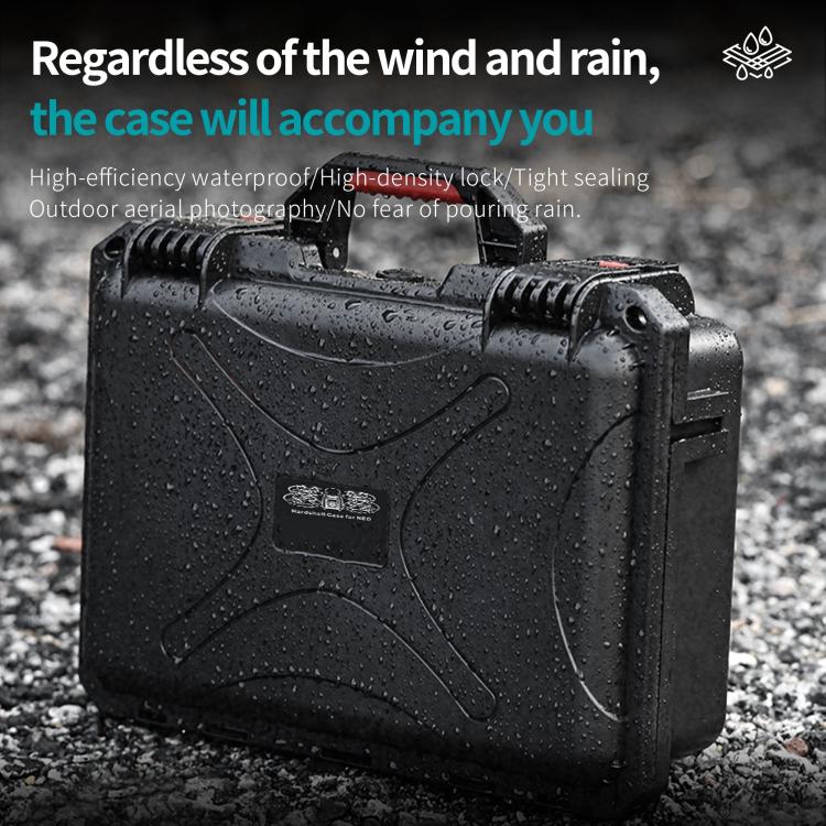 For DJI Neo / RC2 / RC-N3 STARTRC Water-resistant PP Suitcase Shoulder Storage Box (Black)