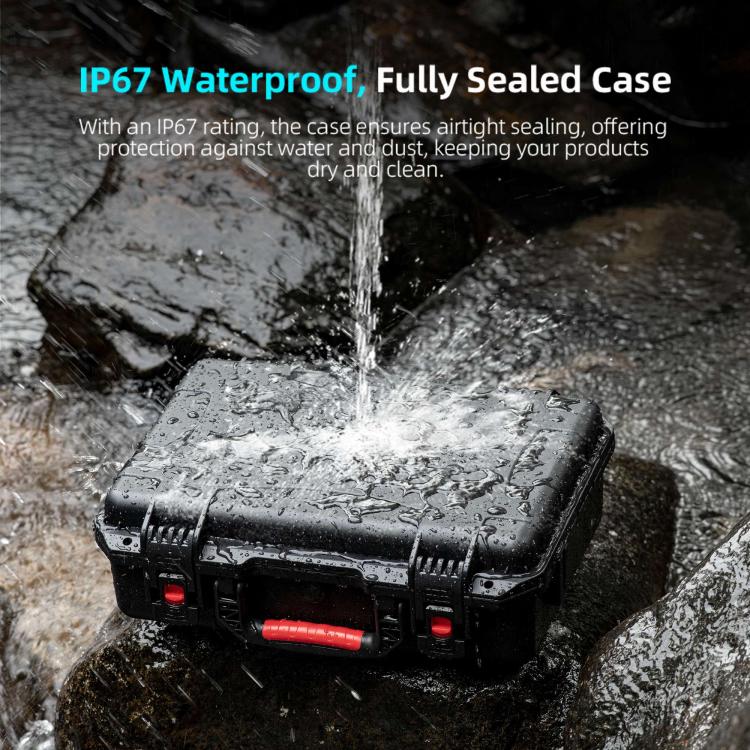 For DJI Mavic 4 Pro STARTRC Water-resistant ABS Suitcase Storage Box (Black)