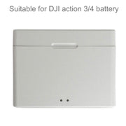 For DJI Osmo Action 4 / 3 Battery Charger Box Charging HUB (White)