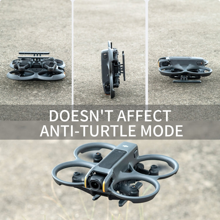 For DJI AVATA 2 STARTRC Folding Heightened Landing Gear Training Rack (Black)