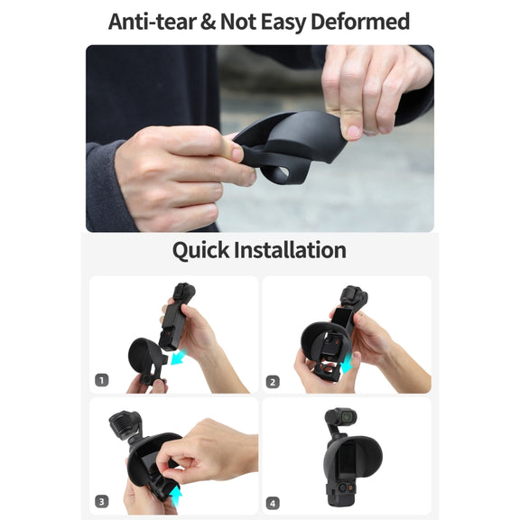 For DJI OSMO Pocket 3 Sunnylife Sunshade Screen Protective Cover Hood (Black)