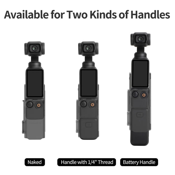 For DJI OSMO Pocket 3 Sunnylife Hand Band Protective Frame Cold Shoe Extension Handle Cover (Black)