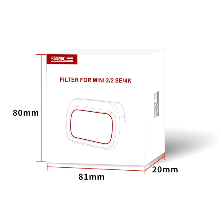 For DJI Mini 4K / Mini 2 SE / Mini 2 STARTRC 4 in 1 ND8 ND16 ND32 ND64 Lens Filter