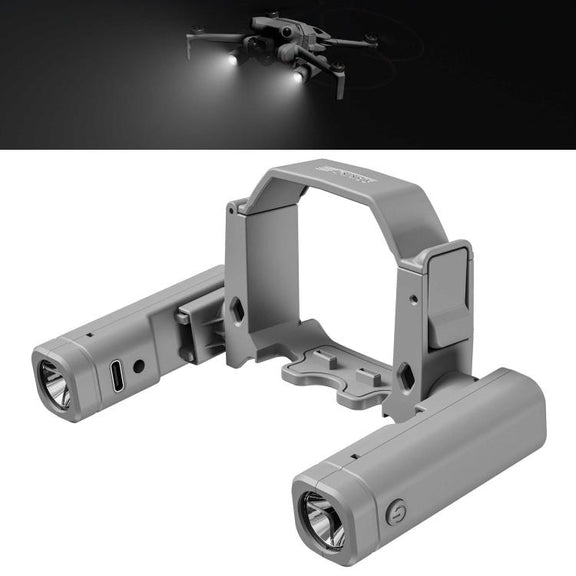 For DJI Mini 4 Pro STARTRC Night Navigation Searchlight LED Flashlight Rechargeable Refill Lighting Signal Light (Grey)