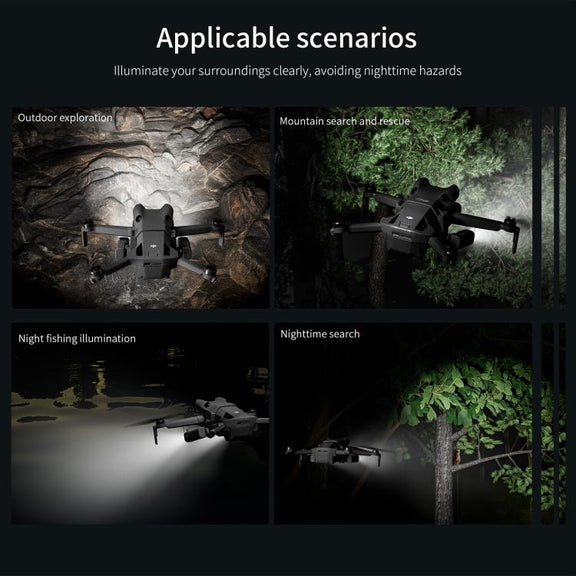 For DJI Mini 4 Pro STARTRC Night Navigation Searchlight LED Flashlight Rechargeable Refill Lighting Signal Light (Grey)