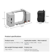For DJI Mini 2 / Mavic Mini Air-Dropping System Thrower Parabolic (Grey)