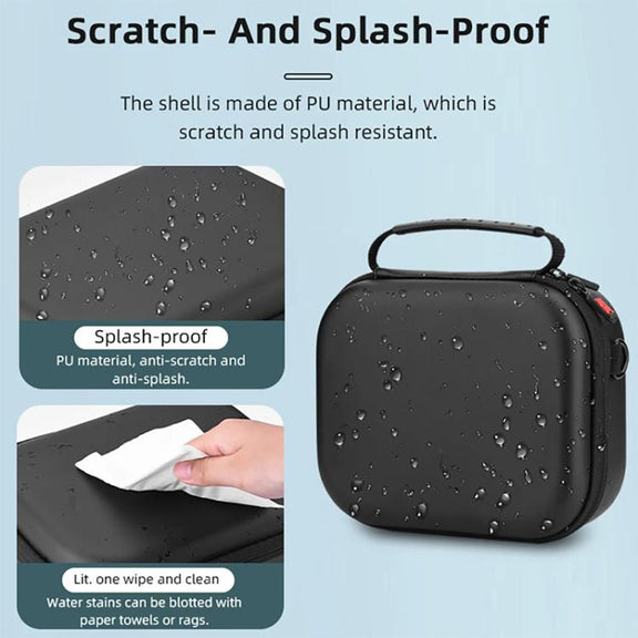 For DJI OSMO Pocket 3 BRDRC Full Set Portable Carrying Case Shoulder Storage Bag (Black)