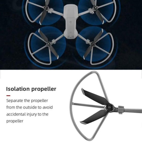 For DJI Mavic Air 2 / Air 2S BRDRC Drone Propeller Protective Guard Anti-collision Ring (Grey)