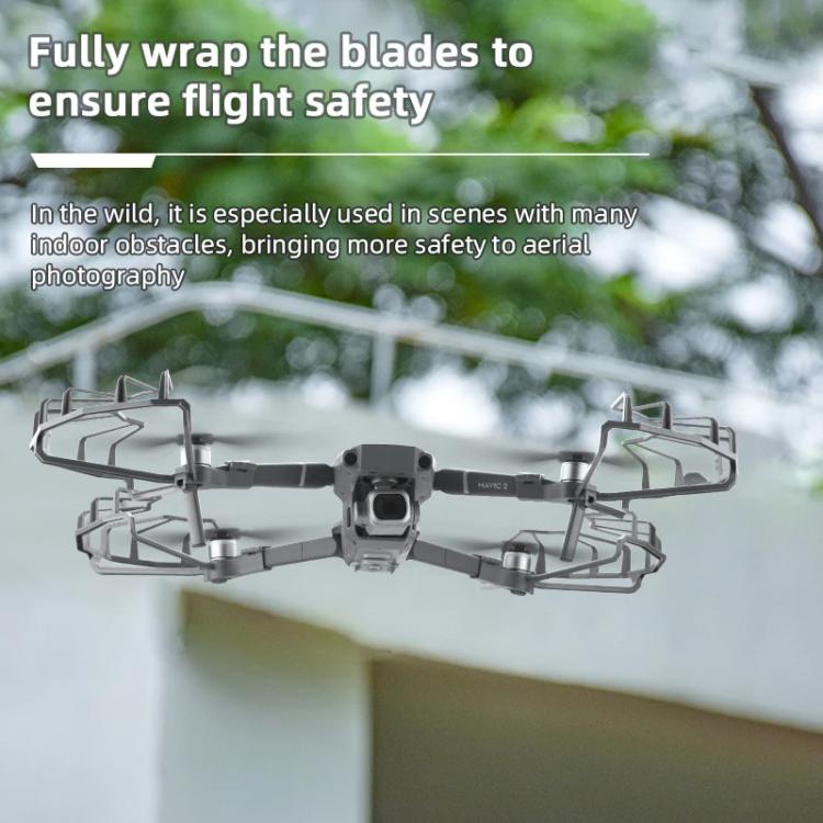 For DJI Mavic 2 Pro / 2 Zoom BRDRC Drone Propeller Surround Protective Guard Anti-collision Ring (Grey)