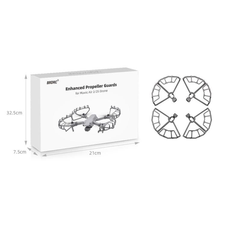 For DJI Air 2S / Mavic Air 2 BRDRC Drone Propeller Protective Guard Anti-collision Ring (Grey)
