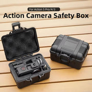 For DJI OSMO Action 5 Pro / 4 / 3 Camera Hard Storage Box Bag Protective Case (Black)