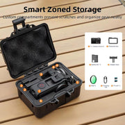 For DJI OSMO Action 5 Pro / 4 / 3 Camera Hard Storage Box Bag Protective Case (Black)