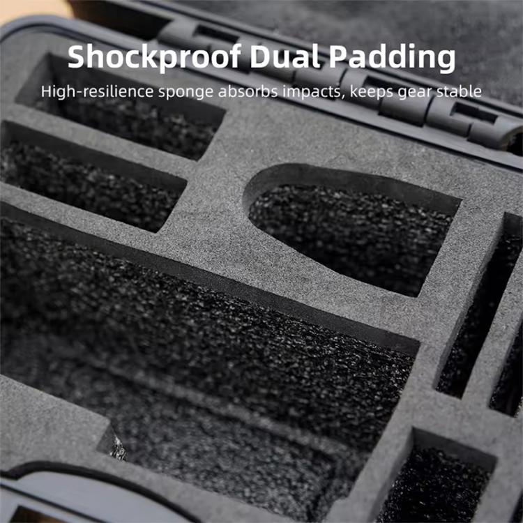For DJI OSMO Action 5 Pro / 4 / 3 Camera Hard Storage Box Bag Protective Case (Black)