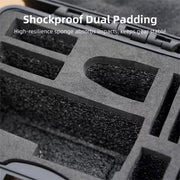For DJI OSMO Action 5 Pro / 4 / 3 Camera Hard Storage Box Bag Protective Case (Black)