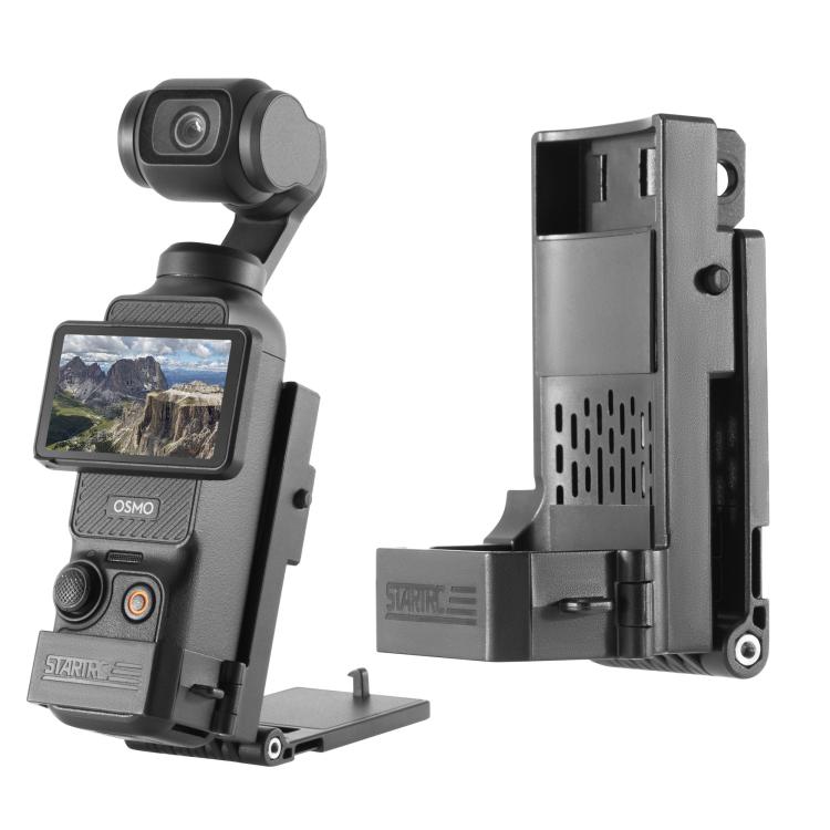 For DJI Osmo Pocket 3 STARTRC Folding Magnetic Mount Base Fixed Bracket (Black)