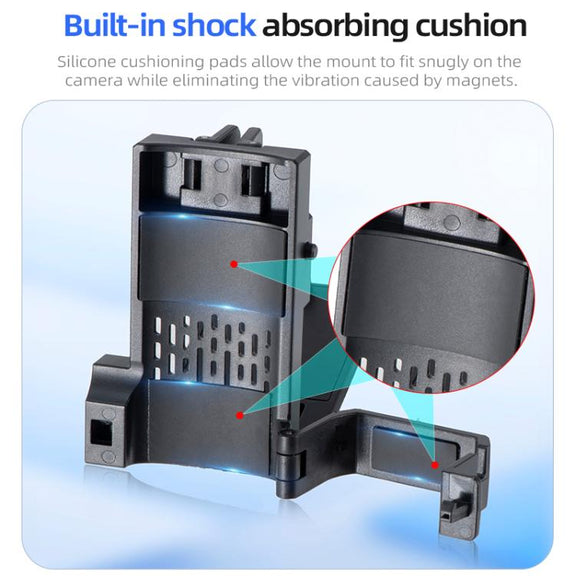 For DJI Osmo Pocket 3 STARTRC Folding Magnetic Mount Base Fixed Bracket (Black)