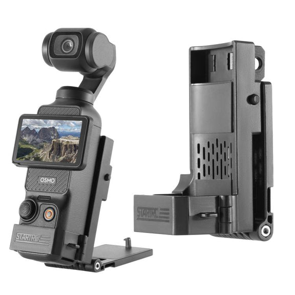 For DJI Osmo Pocket 3 STARTRC Folding Magnetic Mount Base Fixed Bracket (Black)