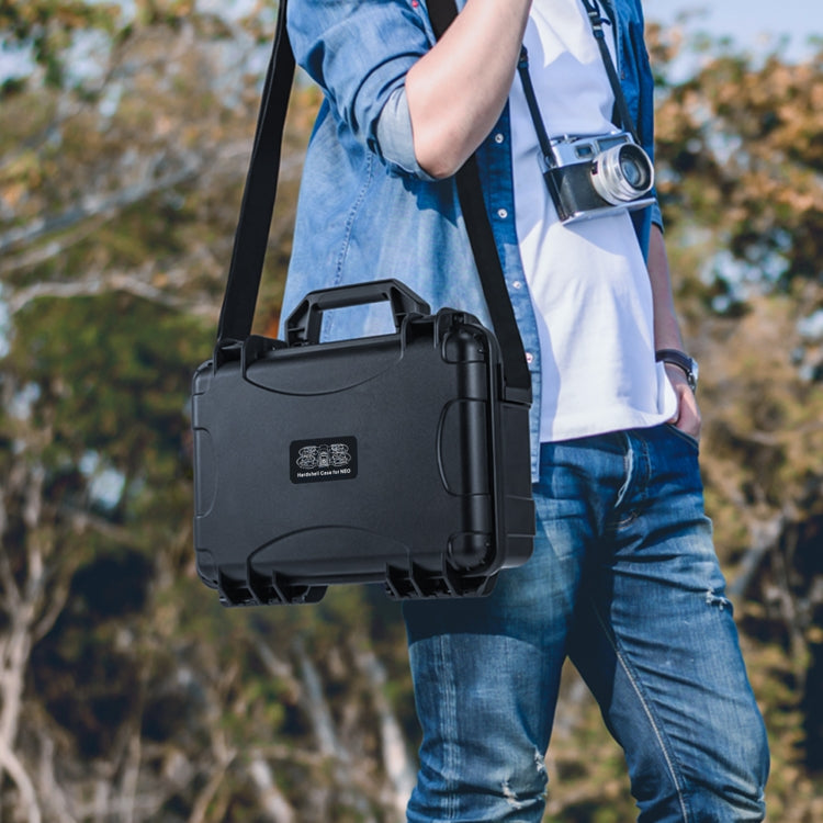 For DJI Neo STARTRC Water-resistant PP Suitcase Shoulder Storage Box (Black)