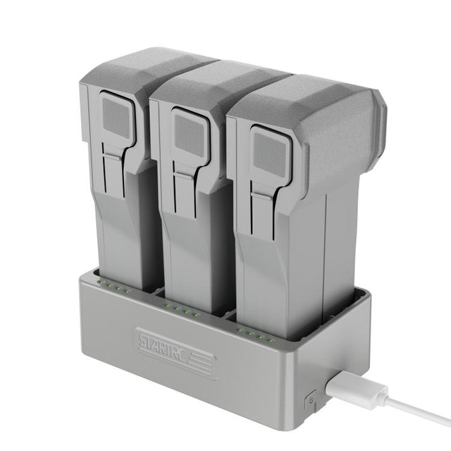 For DJI Mini 3 Pro STARTRC 3 in 1 Charging Butler Battery Charger (Grey)