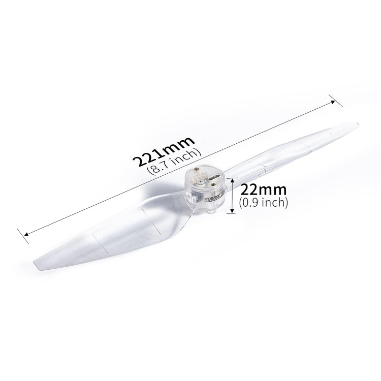 For DJI Air 3 STARTRC 2 Pairs Color LED Flash Lamp Low Noise Propellers (Transparent)