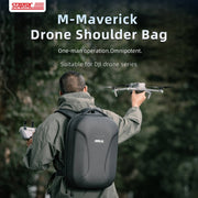 STARTRC Hard Shell Water-resistant Shoulders Bag Backpack for DJI Mavic 3 Pro / Mavic 3 Classic (Black)