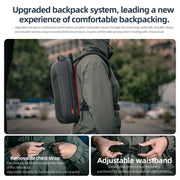 STARTRC Hard Shell Water-resistant Shoulders Bag Backpack for DJI Mavic 3 Pro / Mavic 3 Classic (Black)