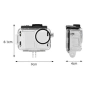 For DJI Osmo Action 5 Pro / 3 / 4 60m Underwater Water-resistant Housing Diving Case (Transparent)