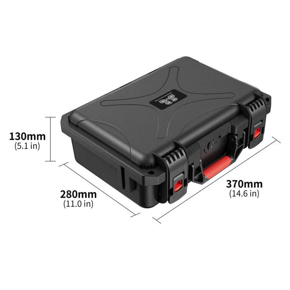 For DJI Flip STARTRC Water-resistant ABS Suitcase Storage Box (Black)