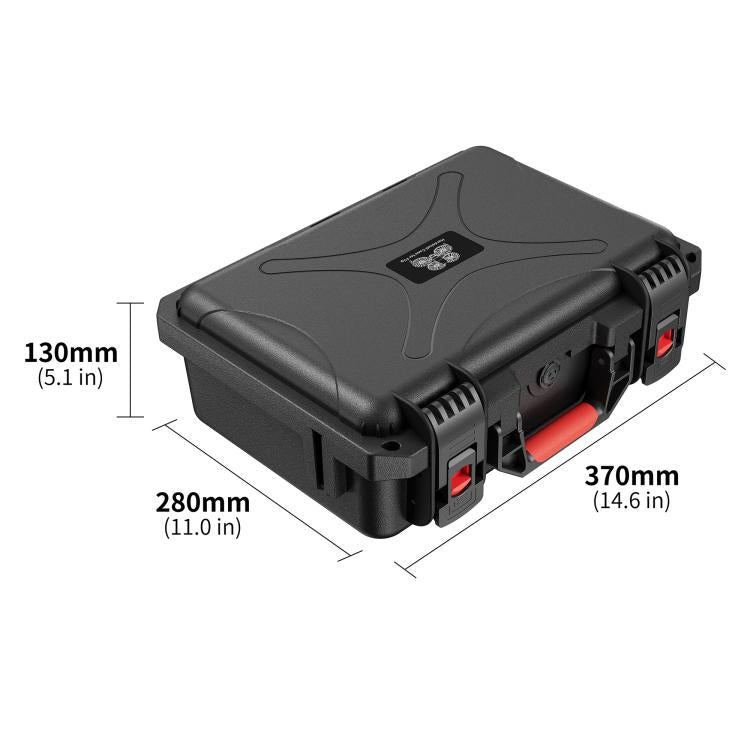 For DJI Flip STARTRC Water-resistant ABS Suitcase Storage Box (Black)