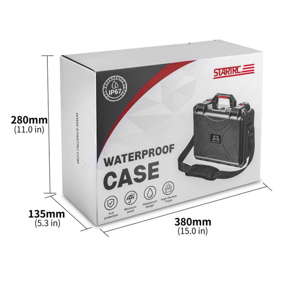 For DJI Flip STARTRC Water-resistant ABS Suitcase Storage Box (Black)