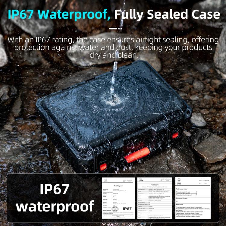For DJI Flip STARTRC Water-resistant ABS Suitcase Storage Box (Black)