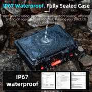 For DJI Flip STARTRC Water-resistant ABS Suitcase Storage Box (Black)