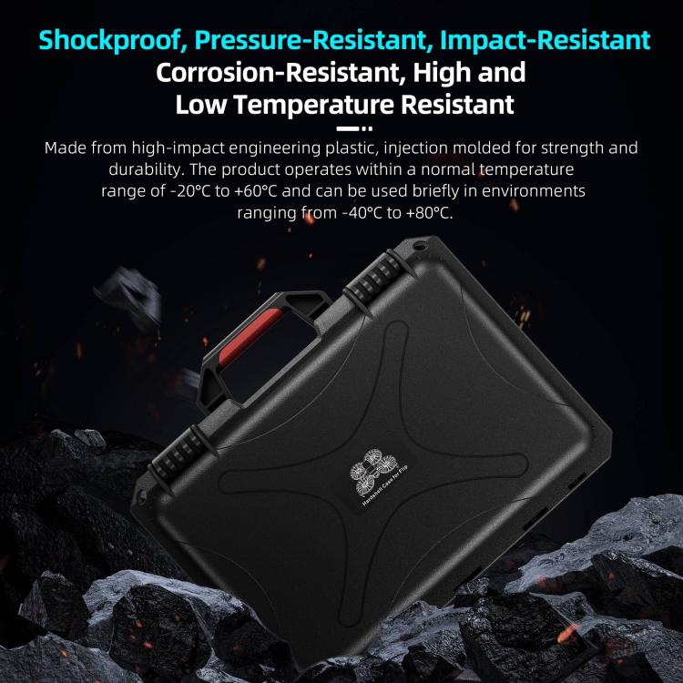 For DJI Flip STARTRC Water-resistant ABS Suitcase Storage Box (Black)