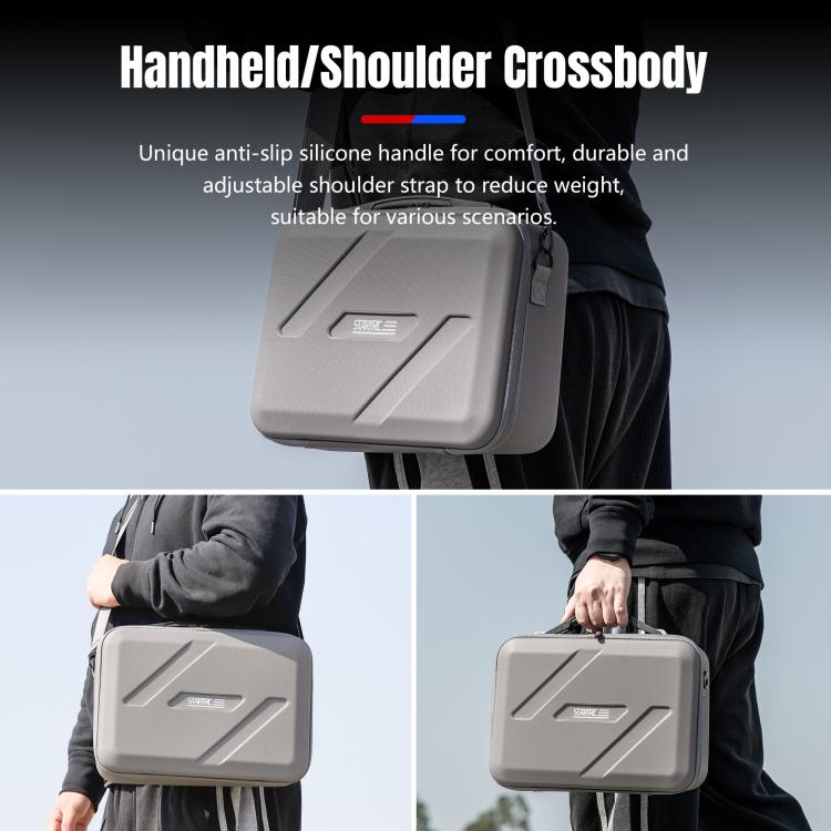 For DJI Flip STARTRC Shoulder Storage Bag Handbag (Grey)