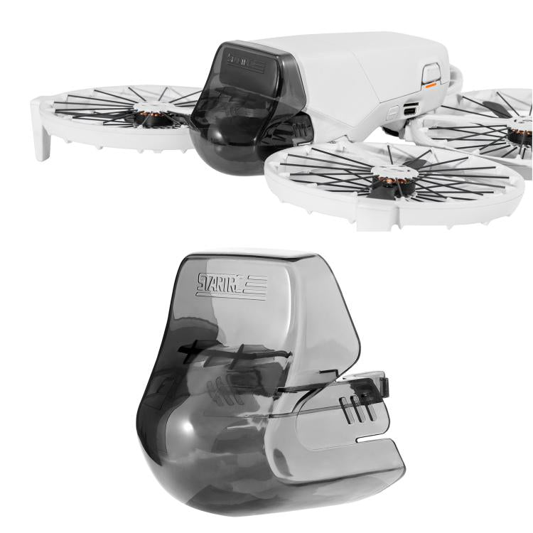 For DJI Flip STARTRC Lens Protective Cover Gimbal Cover (Transparent Black)