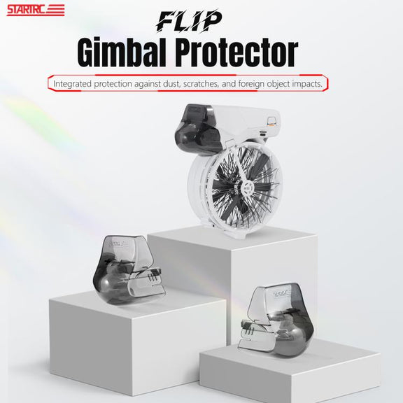 For DJI Flip STARTRC Lens Protective Cover Gimbal Cover (Transparent Black)
