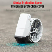 For DJI Flip STARTRC Lens Protective Cover Gimbal Cover (Transparent Black)