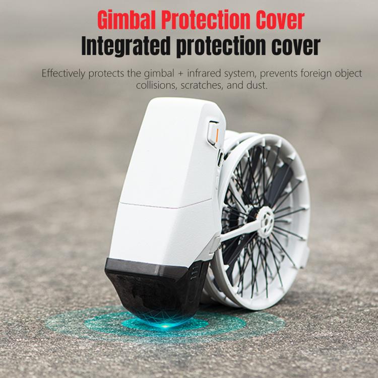 For DJI Flip STARTRC Lens Protective Cover Gimbal Cover (Transparent Black)