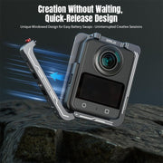 For DJI Osmo 360 STARTRC Metal Cage Frame with Cold Shoe (Grey)