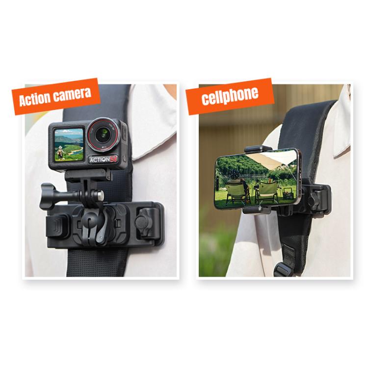 STARTRC Magnetic  Backpack Clip Mount for DJI Osmo 360 / GoPro Action Cameras (Black)