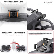 For DJI Avata 2 Sunnylife Gimbal Aluminum Anti-collision Bumper (Red)