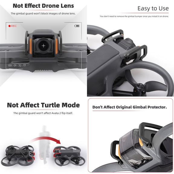 For DJI Avata 2 Sunnylife Gimbal Aluminum Anti-collision Bumper (Red)
