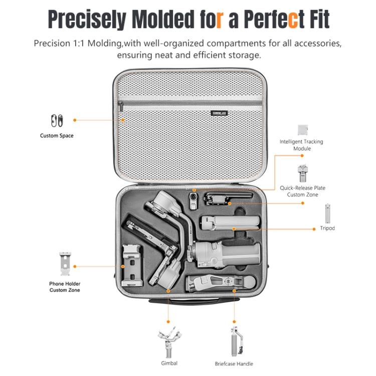 For DJI RS 4 Mini STARTRC Storage Case Box Suitcase (Dark Gray)
