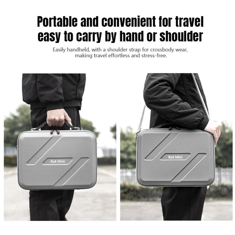 For DJI RS 4 Mini STARTRC Storage Case Box Suitcase (Dark Gray)