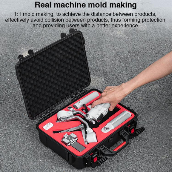 For DJI RS 4 Mini STARTRC PP Water-resistant Shockproof Suitcase Portable Storage Box (Black)