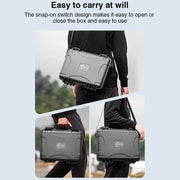 For DJI RS 4 Mini STARTRC PP Water-resistant Shockproof Suitcase Portable Storage Box (Black)